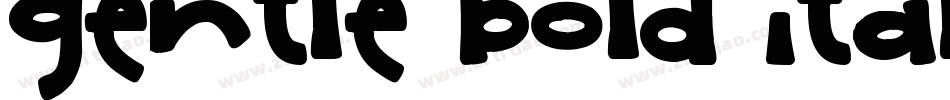 Gentle Bold Italic字体转换